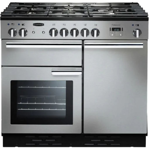 Picture of Rangemaster Professional Plus Dual Fuel Range Cooker 100cm | Stainless Steel | PROP100DFFSS/C