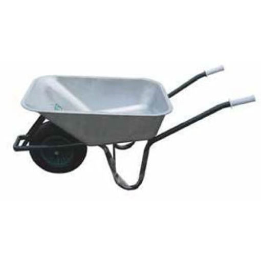 Picture of Workman Galvanised Wheelbarrow 90L | Black Frame