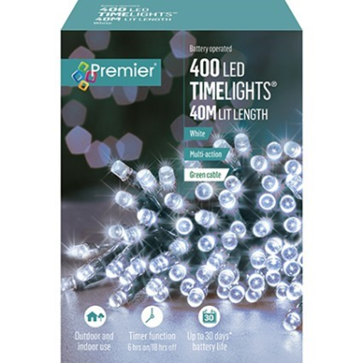 Picture of 400 M-A B-O White LEDs Lights With Timer